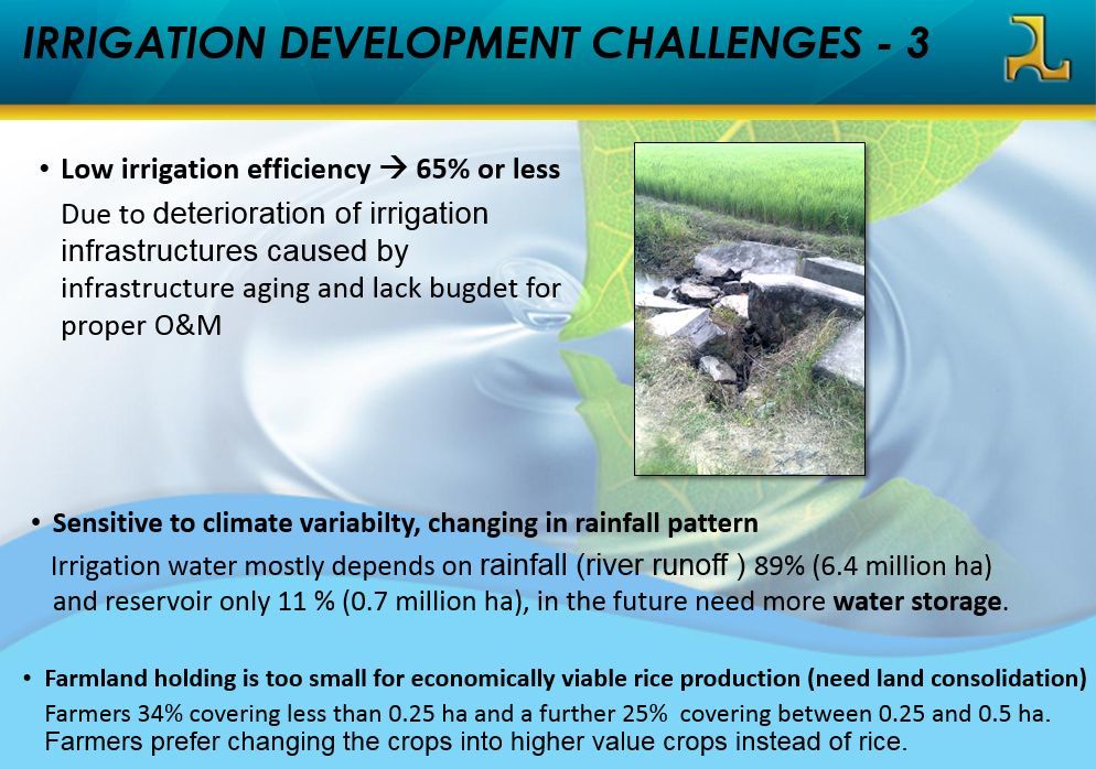 IWRM in Indonesia - Irrigation Development Challenge 3